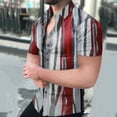 thumbnail image 2 of Eashery Mens T Shirt Button Down Collar T Shirt Men Button-Down Dress Shirt T Shirts Red XL, 2 of 5