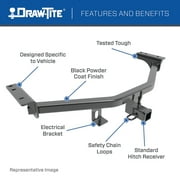 Draw-Tite 75902 Class III Max Frame Towing Hitch with 2 Inch Square Receiver