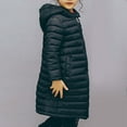 thumbnail image 4 of Kids Winter Coats Toddler Down Coats Mediun Length Lining Warm Outwear Puffer Hooded Jacket Fall Winter Outfit Clothes for Toddler Baby Boys Girls Size 12-13, 4 of 6