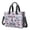 Halloween Purple Pumpkin Zombie Hand, variant on Halloween Witch Bat Cream Pattern Canvas Messenger Tote Bag, Teacher Tote with Multi Pockets & Removable Strap, Large Capacity Gifts for Women Men Teacher Nurse