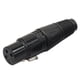 thumbnail image 4 of Negro 8 Piezas 4 Macho 4 Hembra Xlr 3 Pines Micrófono Audio Cable Conectores Enchufes, 4 of 6