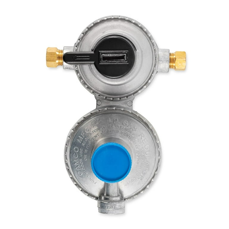 Camco Propane Double-Stage Auto-Changeover Regulator- For RVs with Dual Propane Tank Hookups, Maintains a Constant Gas Pressure With Auto Change From Empty to Full Tanks (59005) Camco Propane Double-Stage Auto-Changeover Regulator- For RVs with Dual Propane Tank Hookups, Maintains a Constant Gas Pressure With Auto Change From Empty to Full Tanks (59005)