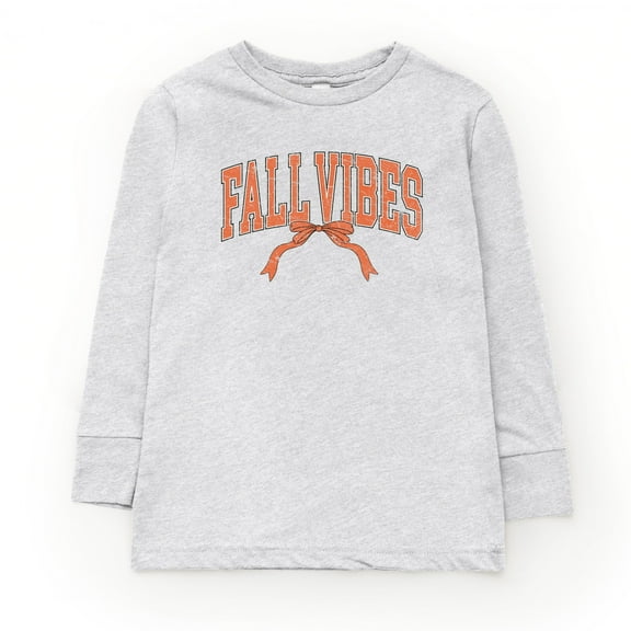 Varsity Fall Vibes Coquette - Youth Long Sleeve Graphic T-Shirt and Toddler Long Sleeve Graphic Tee
