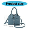thumbnail image 3 of PU Leather Shirt Shape Adjustable Crossbody Purse for Women Solid Color Shoulder Bag Handbag with Top Handle and Zippers, 3 of 8