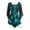 Teal Rose, variant on Dare To Wear Victorian Gothic Boho Women's Plus Size Bewitched Corset Top 1x - 5x