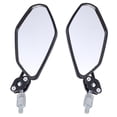 thumbnail image 2 of EeaseCA 1 Pair Motorbike Retroreflector Motorcycle Rearview Mirror Modified 360°Rotated Adjustable Rearview Mirror (Black), 2 of 7