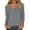 Z-Gray, variant on Womens Tops 3/4 Sleeve T-shirts for Women Fashion Loose Casual V-Neck Three Quarter Length Sleeve Solid Pullover Tops Z-Green XXL