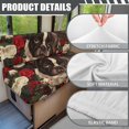 thumbnail image 6 of FORUDESIGNS Boston Terrier Rose Pattern 2 Pieces RV Dinette Cushion Covers,Washable Camper Cushion Slipcovers Replacement Sofa Cushions Slipcovers for Travel Trailer Couch, 6 of 7