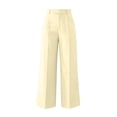 thumbnail image 6 of VBVC Women's High Waist Wide Leg Dress Pants, Slim Office Work Trousers For Women, Ladies' Pleated Business Casual Pants with Pockets,Beige,S-3XL, 6 of 7