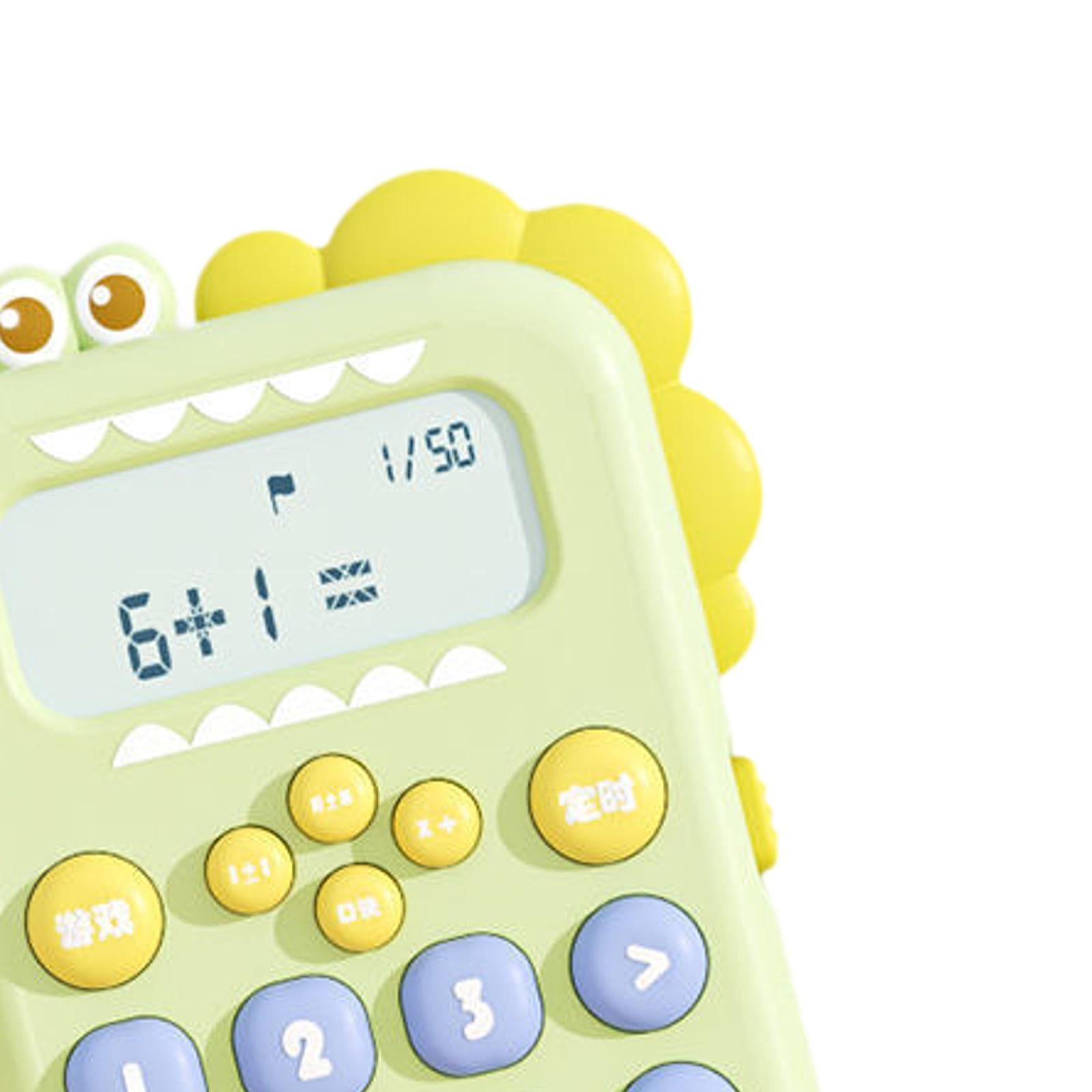 LeeQinersw Dinosaur Calculator Office Desktop Calculator Teaching Aids Intelligent Learning Green