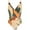Yellow-06, variant on Lopeceal Women's One Piece Swimsuit with Beach Cover up Floral Print Bikini Set Bathing Suit