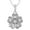 10K White Gold, variant on Fine Jewelry 925 Sterling Silver Round Shape Diamond Five Heart Pendant with Silver Cable Chain Necklace for Women (3/4 cttw, I-J Color, I2-I3 Clarity) 18"