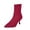 Red Boots, variant on HAPIMO Women Ankle Boots Pointed Toe Heel Rear Zip Knit Stretch Upper Footwear For Evening Dating And Urban Social Gathering Beige 36