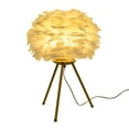 thumbnail image 6 of 110V Bedside Lamp Modern Feather Desk Night Light Table Lamp for Bedroom Decor, 6 of 22