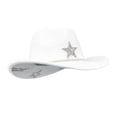 thumbnail image 2 of Glitter Rhinestone Cowboy Hat for Kids Wide Brim Suede Star Western Cowgirl Hat for Party Costume Dress Up,One Size, 2 of 5
