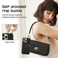 thumbnail image 3 of Crossbody Wallet Case for iPhone 15 Pro Max/15 Ultra, RFID Blocking Leather Purse Case with Card Holder, Protective Handbag Flip Cover with Zipper, 3 of 5
