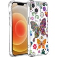 thumbnail image 1 of iphone 13 6.1 Inch Colorful Butterfly Case Compatible with iPhone 13,Aesthetic Art Design TPU Full Cover Shock-proof Case, 1 of 5