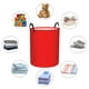thumbnail image 4 of Fotbe Red Cesto de Ropa con Asas, Cesto Impermeable de Gran Capacidad, Bolsa de Lavado para Dormitorio, Cesto de Ropa con Ruedas y Asas-Small, 4 of 6
