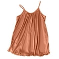 thumbnail image 2 of Gfyviroh Cami Tops for Women Solid Color Pleated Sleeveless Tops Loose Soft Comfortable Spaghetti Strap Lounge Tops, 2 of 8