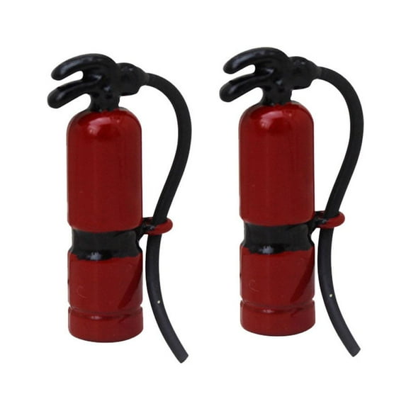 KAKOWELY 2 piezas de extintores de incendios para paisajismo, miniherramientas de decoración DIY, figuras de extintor para adornar