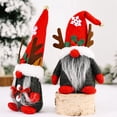 thumbnail image 5 of Christmas Gnomes Plush Decorations Gift Handmade Scandinavian Tomte Stuffed Santa Xmas Decor for Home Farmhouse Tiered Tray, 5 of 6