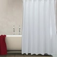 thumbnail image 3 of Wosthever Cortina de ducha Cortina de baño de color sólido Spa Baño Cortinas de baño Juegos de accesorios de baño Blanco 300x200cm, 3 of 6