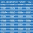 thumbnail image 4 of 5231EL1003B Dryer Lint Filter Assembly with Felt Rim Seal for LG Kenmore, 4 of 5