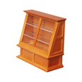 thumbnail image 4 of Estante de gabinete de pastel en miniatura para accesorios de decoración de  1:12 Marrón claro Zulema Gabinete de casa de muñecas, 4 of 8