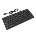 thumbnail image 1 of Ultra Thin 78 Keys Wired Keyboard Plug and Play USB Compact Keyboard, Proof for English Bilingual Users with Scissor Switch Technology, Surprise At Anytime or Anywhere, 1 of 7