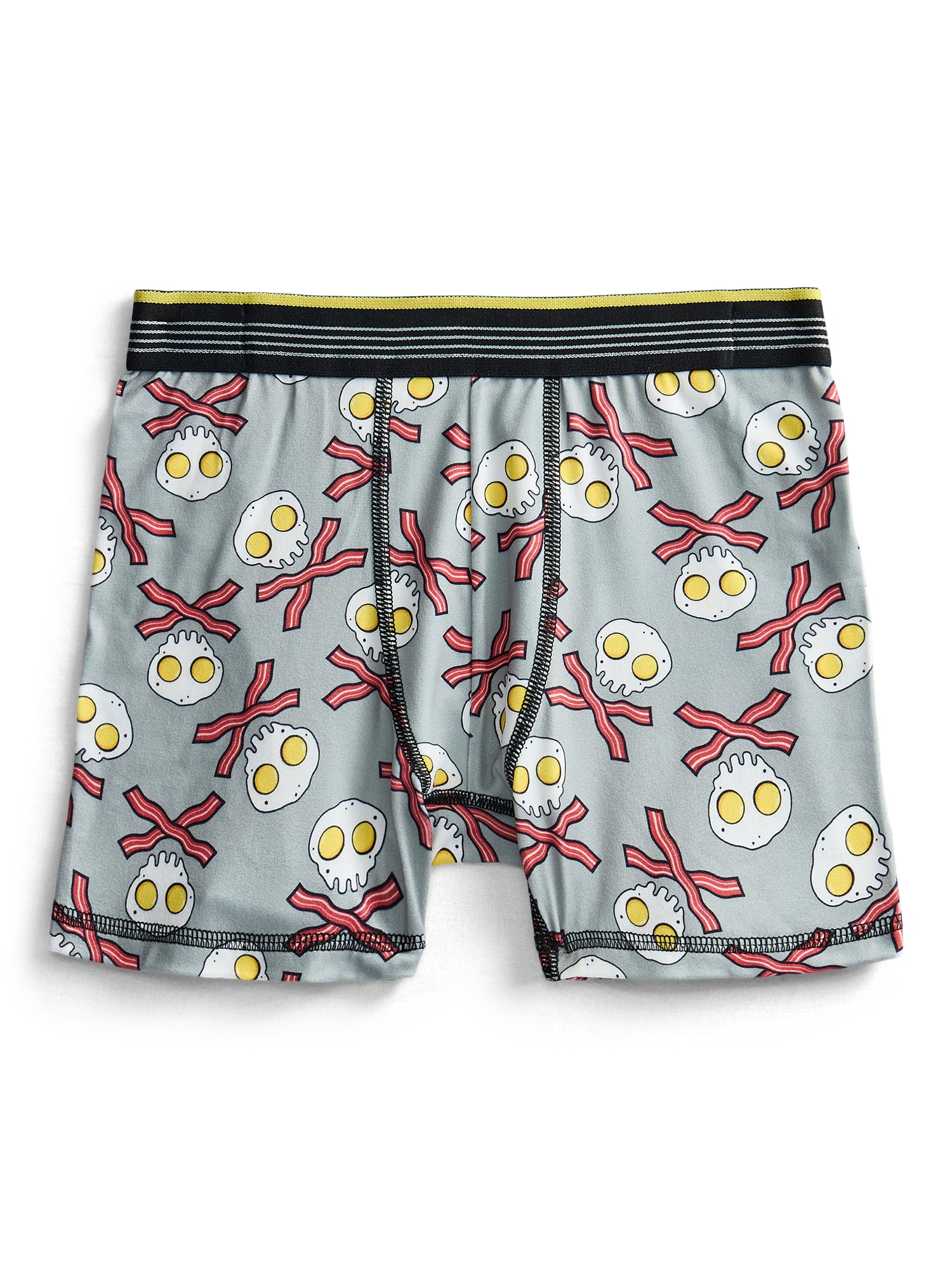 Wonder Nation Boys Boxer Brief Breakfast Underwear, 4-Pack, Sizes S-XL