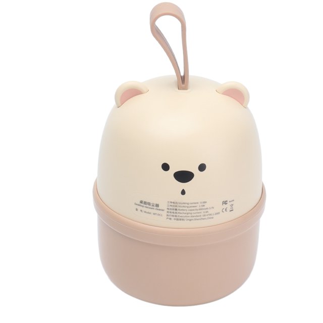 Mini Portable Bear Kids Desktop Keyboard Vacuum Cleaner With Efficient Suction, Spiral Blade, Disassemble And Wash, Small And Cute, Large Capacity Battery, USB Charging