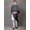 Dark Shadow, variant on Pure Wool Men's Shawl from Amritsar with All-Over Aari Embroidered Paisley Vines – Fog