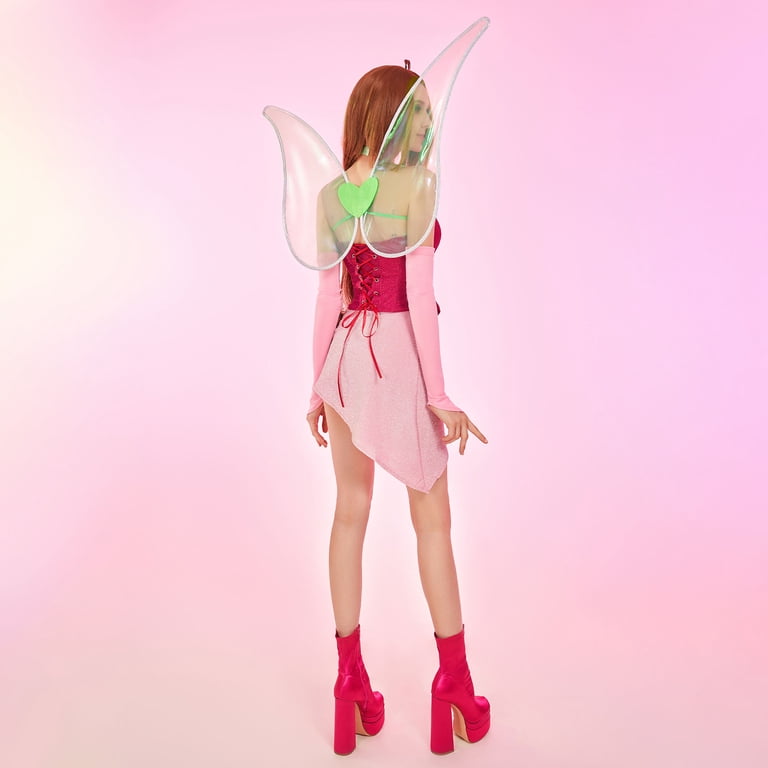 Officially Licensed] Winx Club Flora Costume Outfit with Fairy Wings for  Halloween, XXL - Walmart.com