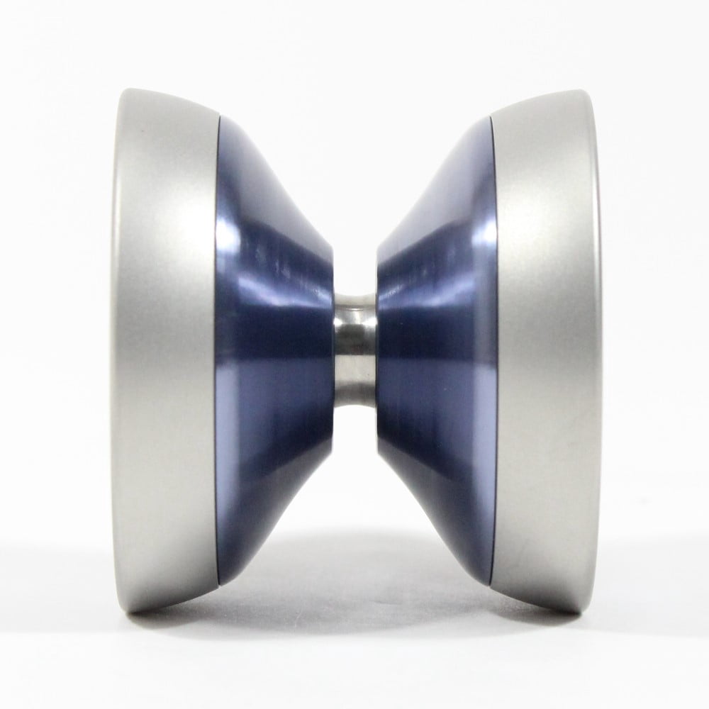 Sputnik NIX Yo-Yo - Bi-Metal YoYo - 6061 Aluminum with Stainless Steel Rims (Night Blue)