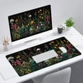 thumbnail image 3 of Floral Desk Pad Mouse Pad Weeds Flower Aesthetic Wildflower Mousepad XL Large Gaming Mouse Pad Laptop Keyboard Mat Desk Pad Office Home Decor for Women Girl 31.5"x11.8", 3 of 6