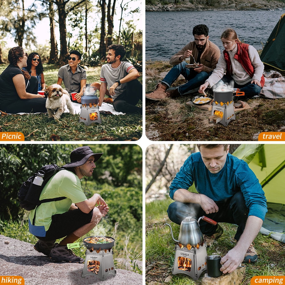 Stove,Wood Stove Picnic Stove With Pouch Stove Portable Wood Rookin With Pouch Stove Camp Stove Picnic Bbq And Rusuo L