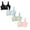 Black 1PCS & Blue 1PCS & Pink 1PCS & Green 1PCS, variant on MUXiin Sports Bras for Girls 10-12 High Support Teen Girls Sports Bra with Racerback Design Soft Elastic Waistband and Breathable Fabric for Youth Racerback Training Bras For Girls