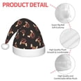 thumbnail image 4 of Vsdgher Bulldog with Sunglasses Christmas Hat, Santa Hat for Kids Xmas Holiday Hat Red Classic Christmas New Year Festive Party Supplies, 4 of 6