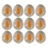 12 Pack of W/O The Egg Shell Double Egg Yolk Squeeze Squish Toy
