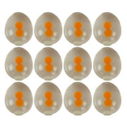 12 Pack of W/O The Egg Shell Double Egg Yolk Squeeze Squish Toy