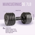 thumbnail image 2 of KIT PAR DE MANCUERNAS DE 7LB C/U + UN PAR DE POLAINAS DE 3KG CADA UNA, 2 of 6
