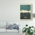 thumbnail image 3 of Trademark Fine Art 'Baltimore Maryland Skyline Teal' Canvas Art by Michael Tompsett, 3 of 4