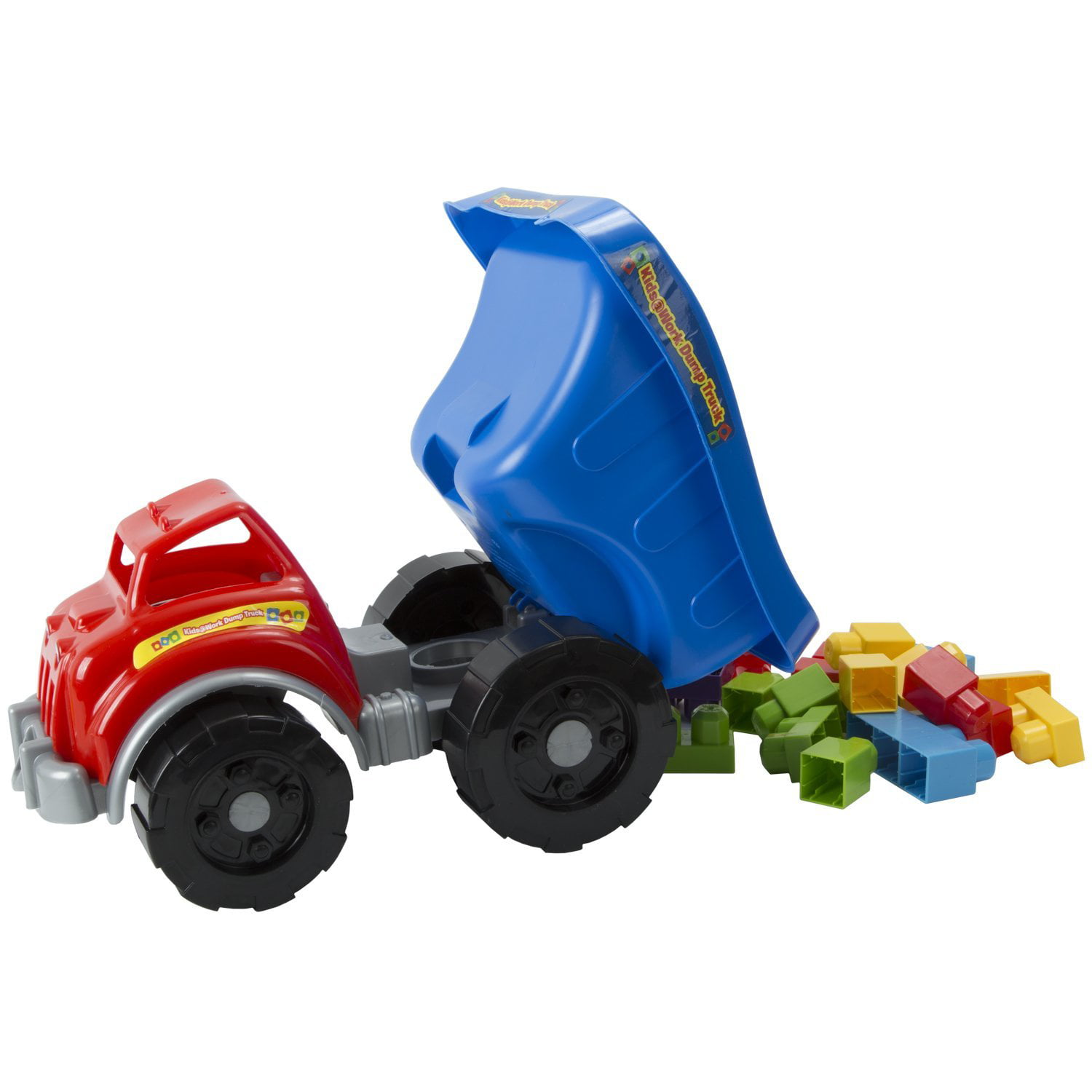 Kids at Work Block Dump Truck Set, 25-Piece, This toy includes 25 Blocks  with a cool new Dump Truck By Amloid Ship from US