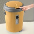 thumbnail image 5 of Trash Can under $5! CQCYD Round Lidless Trash Can, 6L Household Bathroom Wastebasket, Durable Plastic Garbage Bin for Kitchen Office, 5 of 9