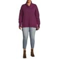 thumbnail image 2 of Terra & Sky Women's Plus Size Cowl Neck Tunic Sweater, Midweight, 2 of 6