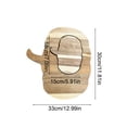 thumbnail image 3 of Solid Wood Pumpkin Shaped Serving Tray, Rustic Tea Board, Multi-Purpose Wooden Chopping Block, Fall Harvest Cheese Platter, Durable Kitchen Decor for Entertaining Guests Seasonally, Brown-A, 3 of 9