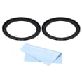 thumbnail image 1 of Unique Bargains 72mm-86mm Step Up Ring with Cleaning Cloth, 2 Pack Camera Lens Filter Adapter Ring, Black, 1 of 6