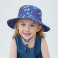 thumbnail image 2 of LRen Tea Party Hats for Girls Breathable Fisherman Sun Hat for Babies and Toddlers UPF 50+ Wide Brim Lightweight Outdoor Summer Beach Cap Dark Blue, 2 of 6