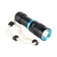 thumbnail image 1 of Soidarity Linterna de buceo Lámpara subacuática recargable a prueba de agua Lámpara de linterna para deportes al aire libre Camping Senderismo Estufas de camping Anillo Azul Negro Soidarity OD029552-01, 1 of 6