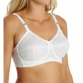 thumbnail image 1 of Women's Rago 2101 Lacette Satin and Lace Wireless Support Bra (White 42B), 1 of 4
